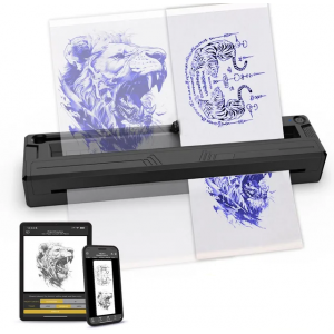 Беспроводной ультра легкий тату принтер King M8 Tattoo Stencil Printer (459 гр)